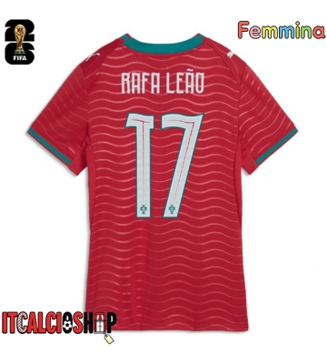 Portogallo Rafael Leao #17 Prima Maglia Femmina Mondiali 2026 Manica Corta
